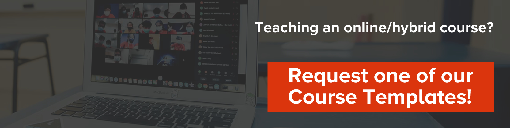 Request a Course Template Page Banner 