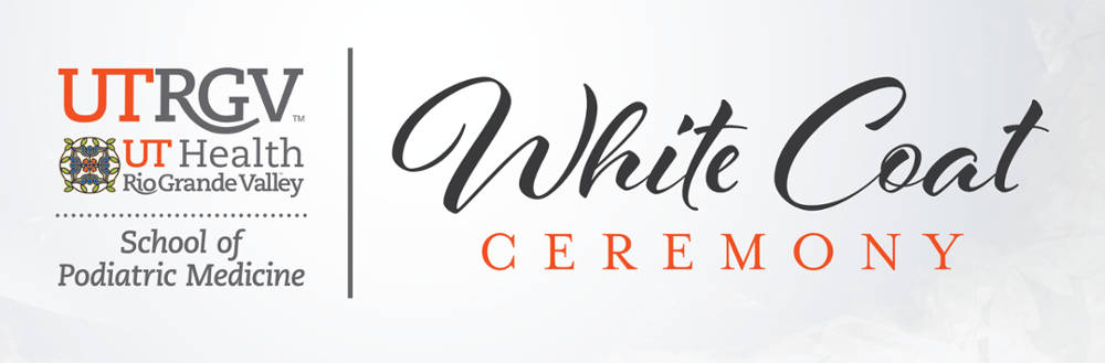 White Coat Ceremony Banner.